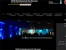 Tablet Screenshot of 2020entertainment.org